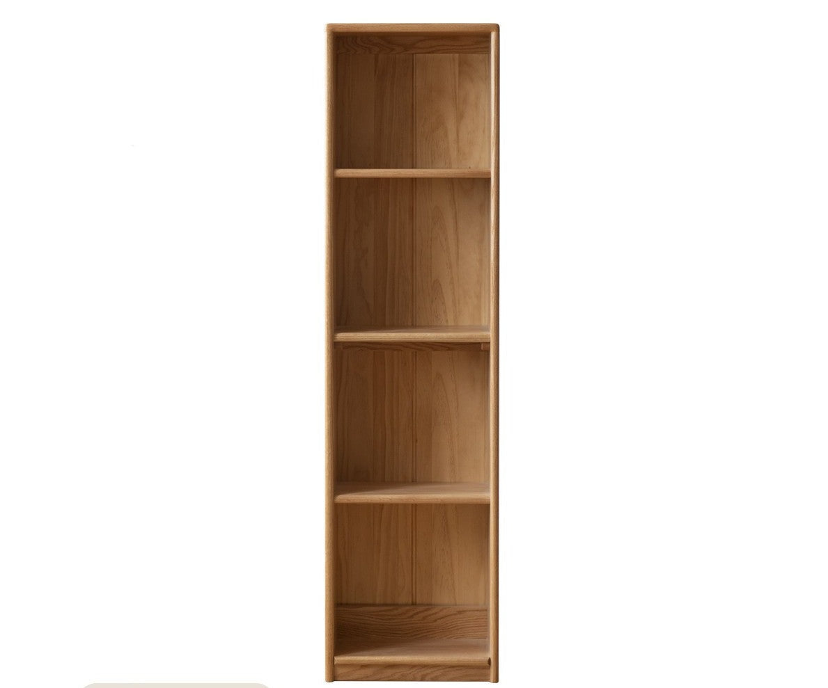Oak Solid Wood Kids Lifting Study Desk Bookshelf