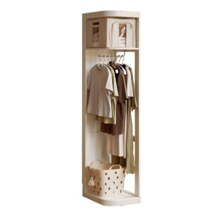 Poplar Solid Wood White Corner Cabinet.