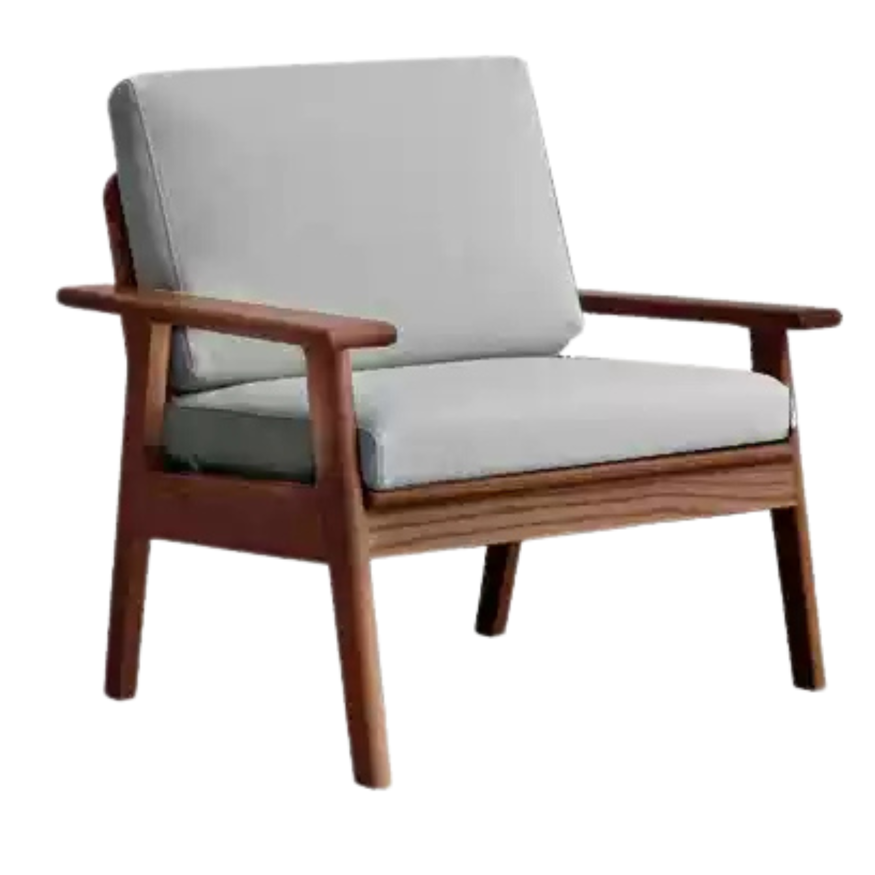 Oak Solid Wood Straight Sofa 4 fabrics color