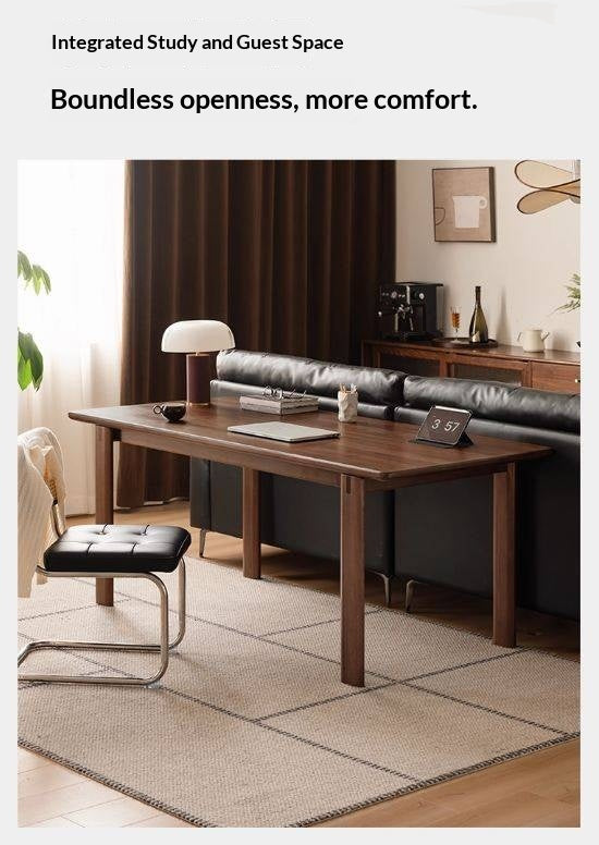 Black Walnut, Oak Solid Wood Large Board Dining Table