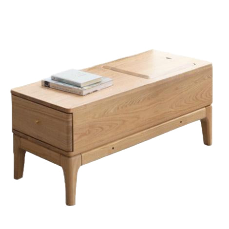Ash Solid Wood Side Modern Corner Storage Side Table
