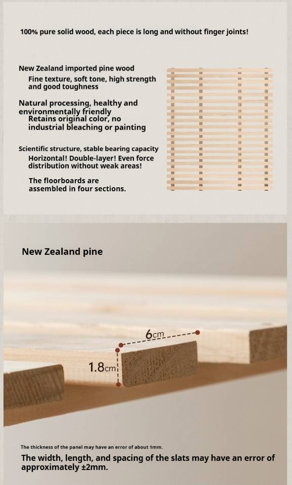 Cherry Solid Wood Fabric Upholstered Bed