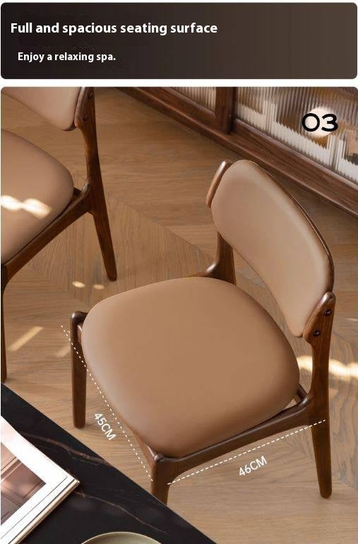Black Walnut Solid Wood Modern Dining Chair