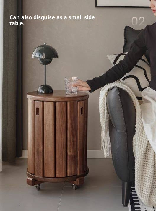 Black Walnut, Ash Oak, Solid Rubberwood Solid Wood Stacking Stool