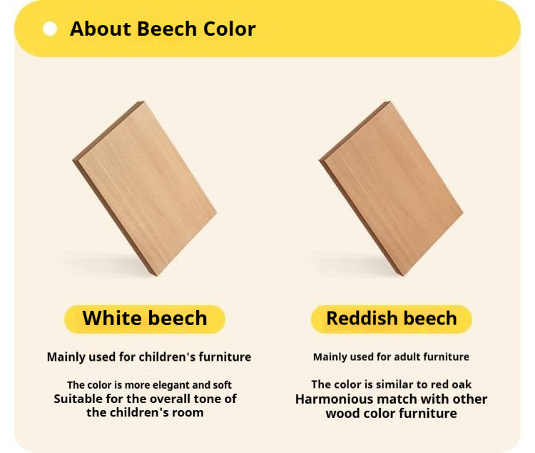 Beech Solid Wood Children's Bookshelf Storage Corner Cabinet