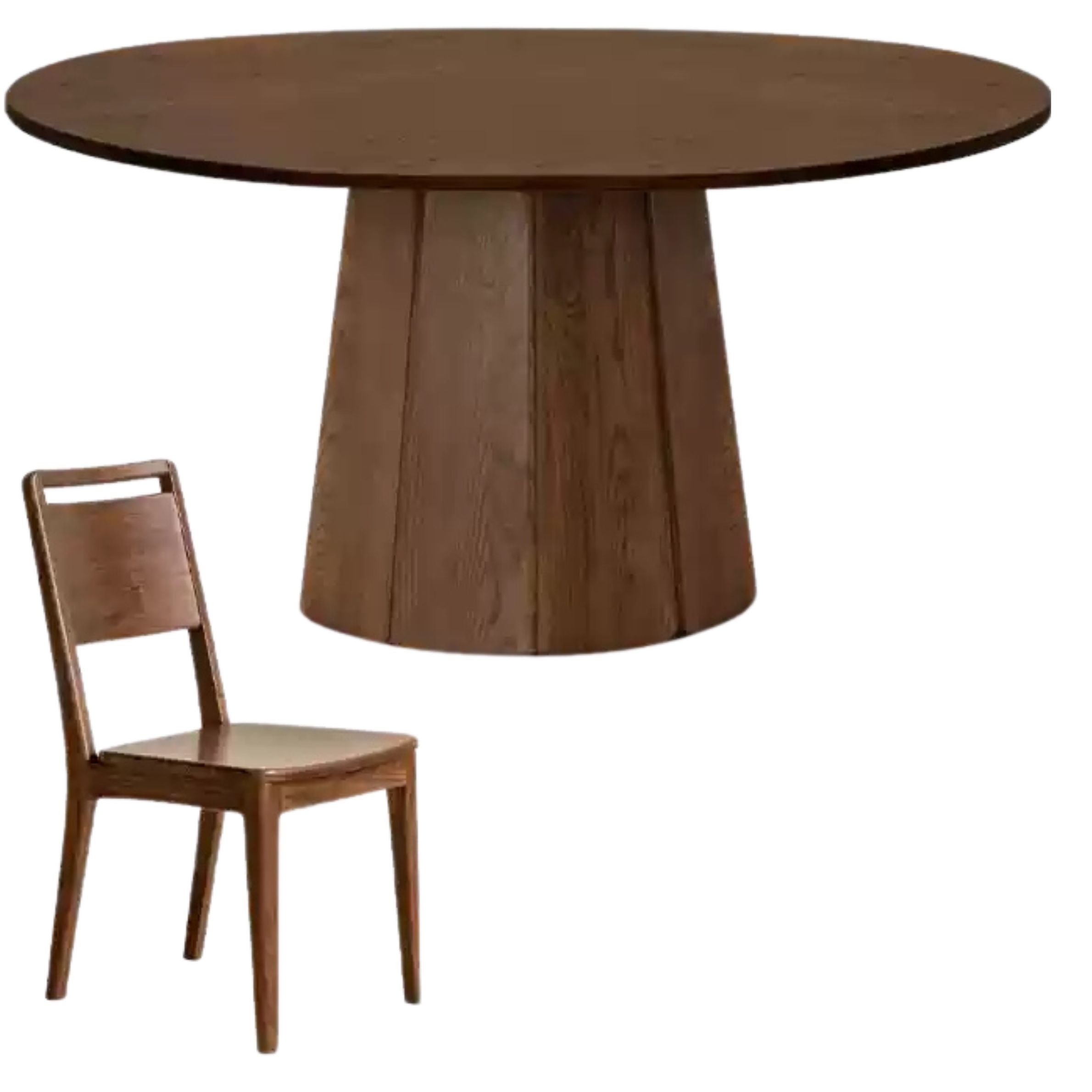 Ash, Black Walnut Solid Wood Modern Large Dining Table
