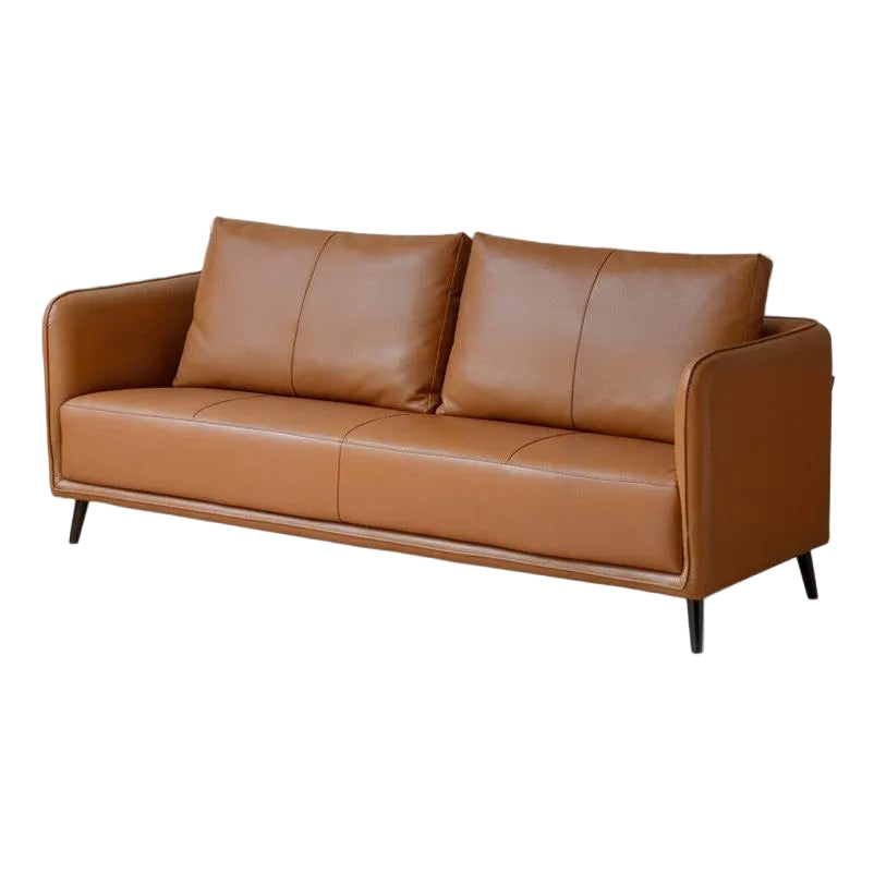 Genuine Leather Sofa, Italian Minimalist Design