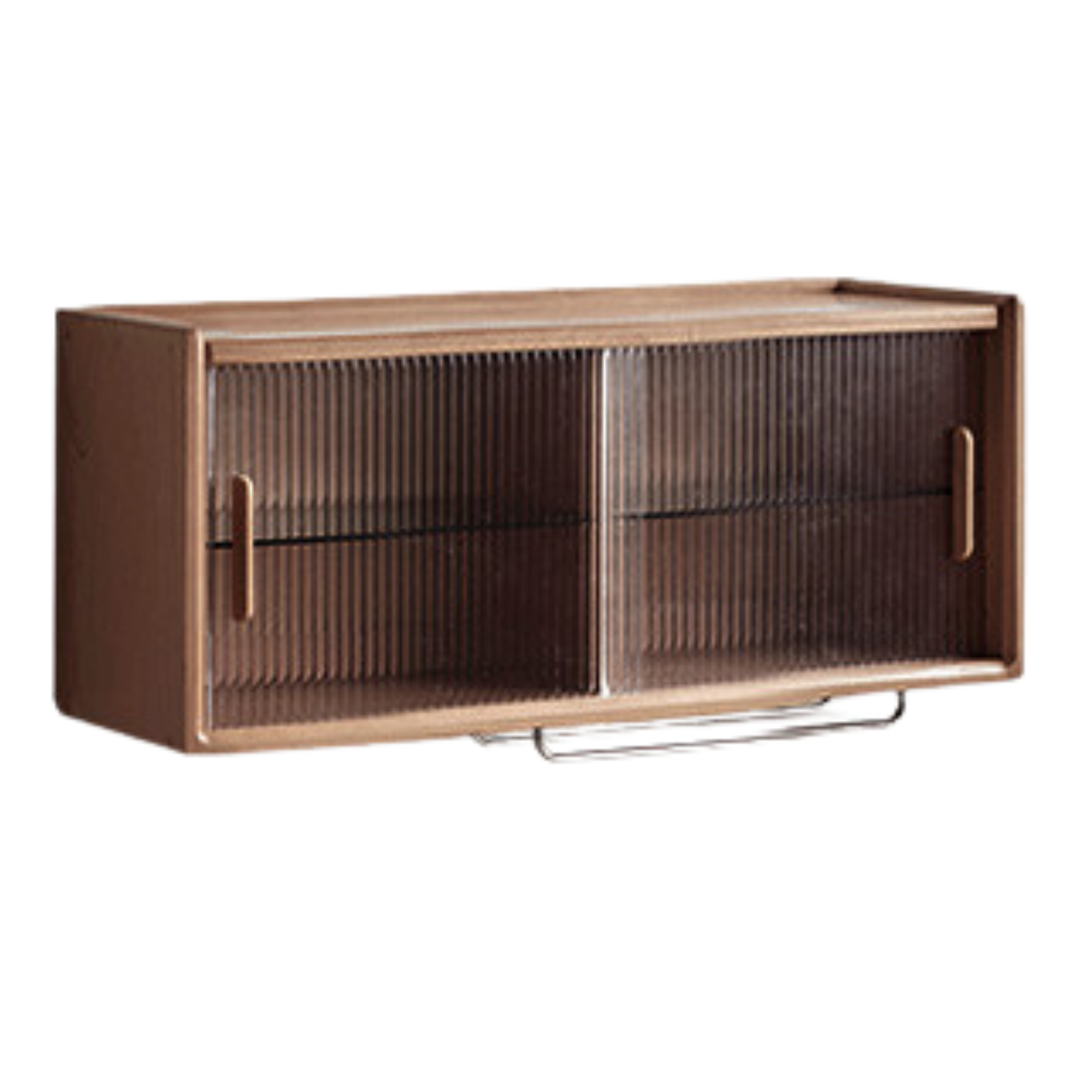 Oak Solid Wood, Solid RubberWood Wall-Mounted Sideboard Cabinet Locker
