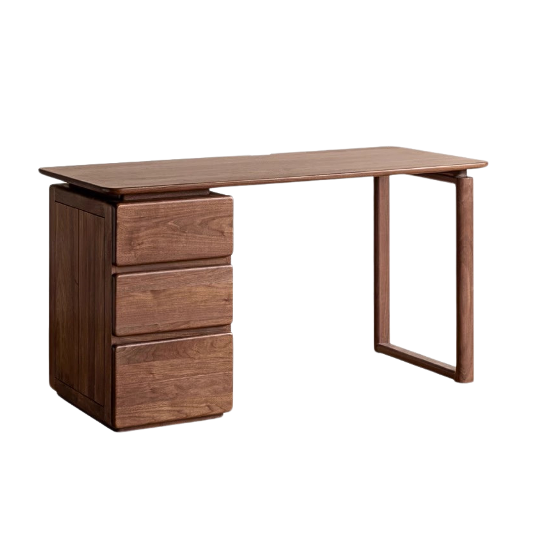 Black Walnut, Oak, Sandalwood, Ash Solid Wood Desk with Drawers