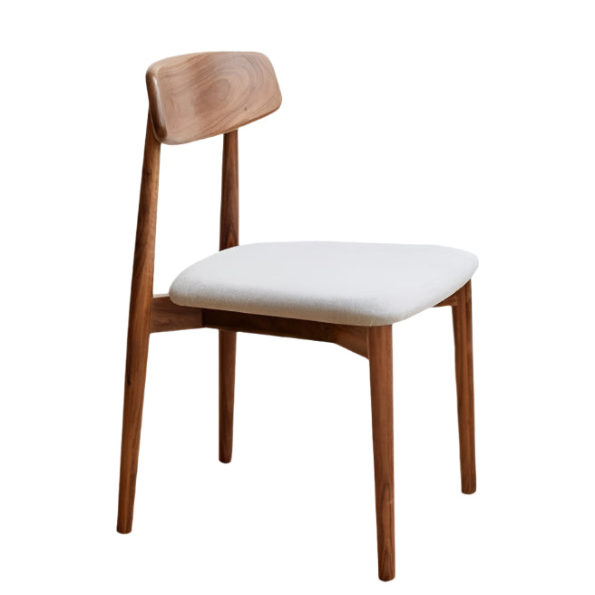 4 pcs set - Black Walnut, White Ash, Ach, Oak, Cherry, Solid RubberWood Dining Chair