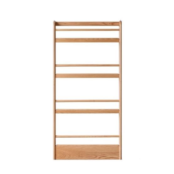 Oak Solid Wood Wall-mounted Ultra-thin Bookshelf