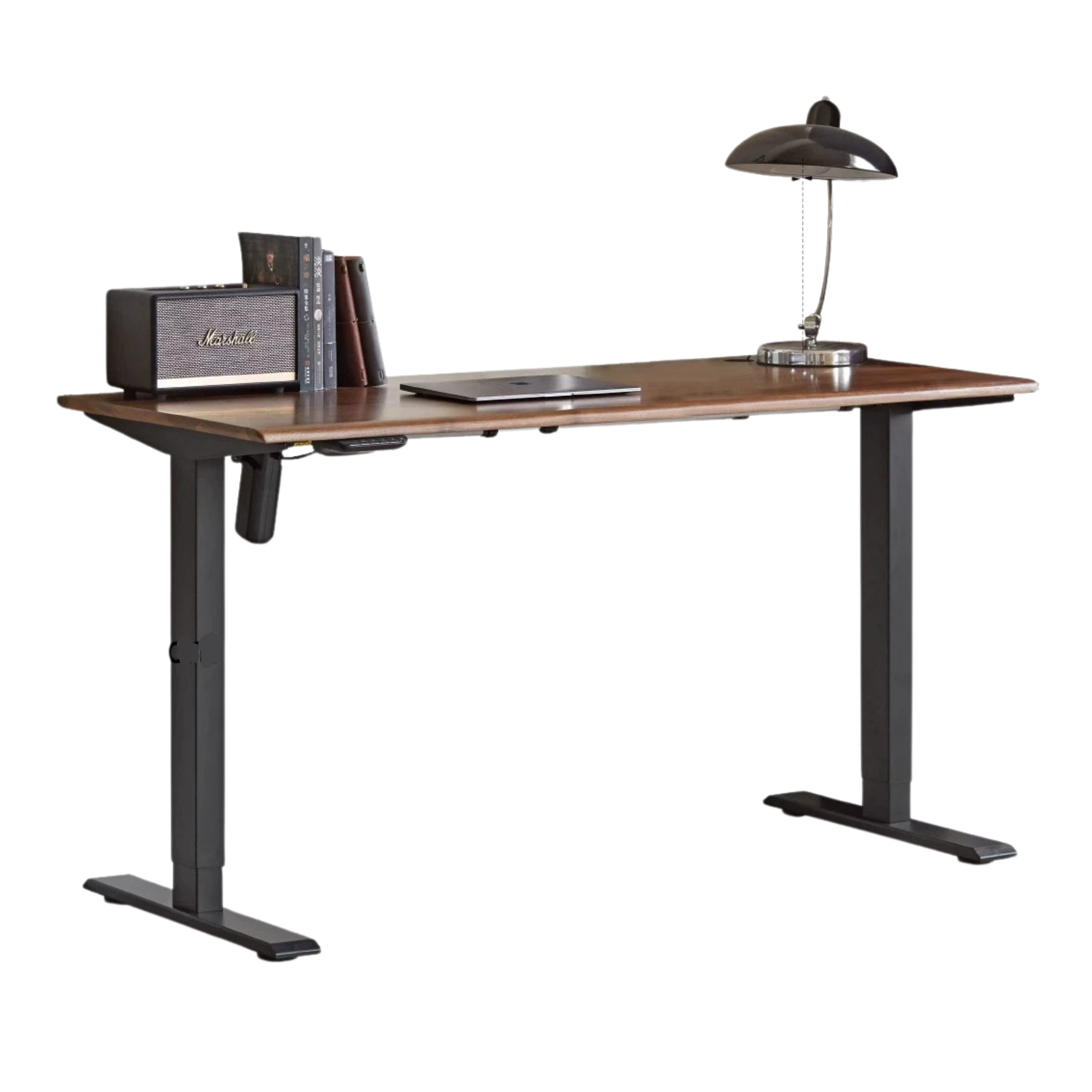 Black Walnut, Oak Solid Wood Electric Elevating Desk