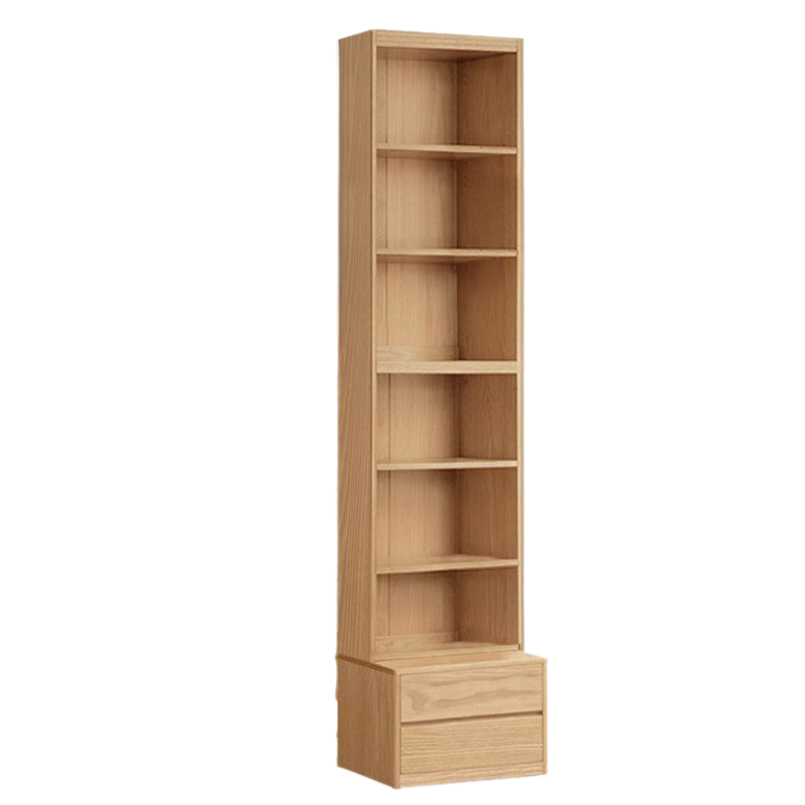Ash, Oak Solid Wood Modern Combination Bookcase Integrated Card Seat