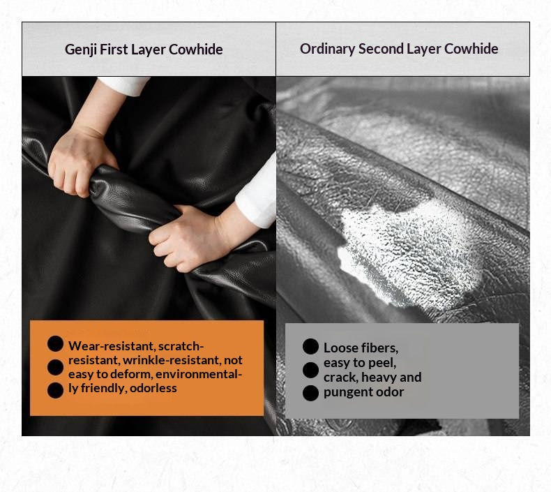 Tulipwood Solid Wood Bed — Bauhaus Style with Soft Genuine Leather Headboard