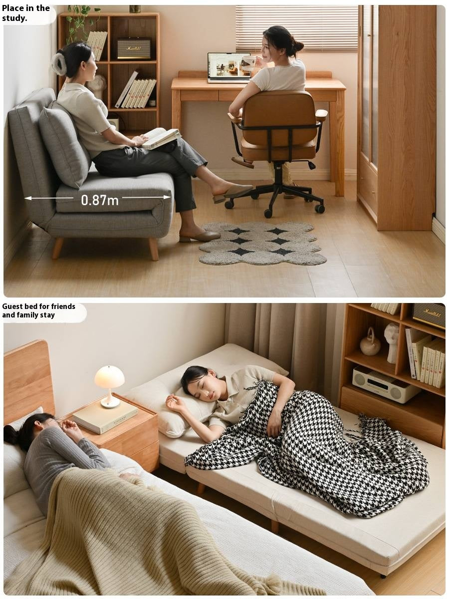 Fabric Sofa Bed, Multifunctional Folding.