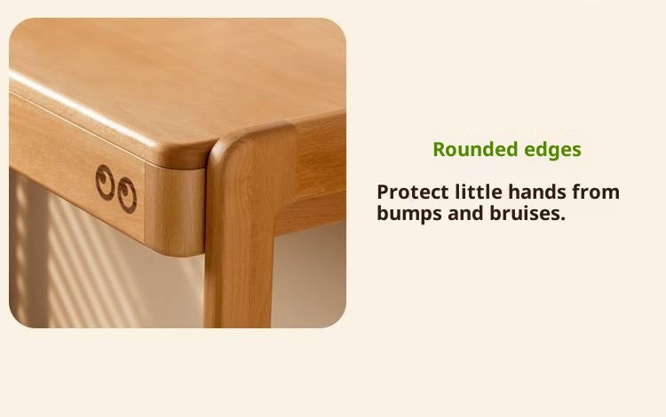 Beech Solid Wood Liftable Study Desk