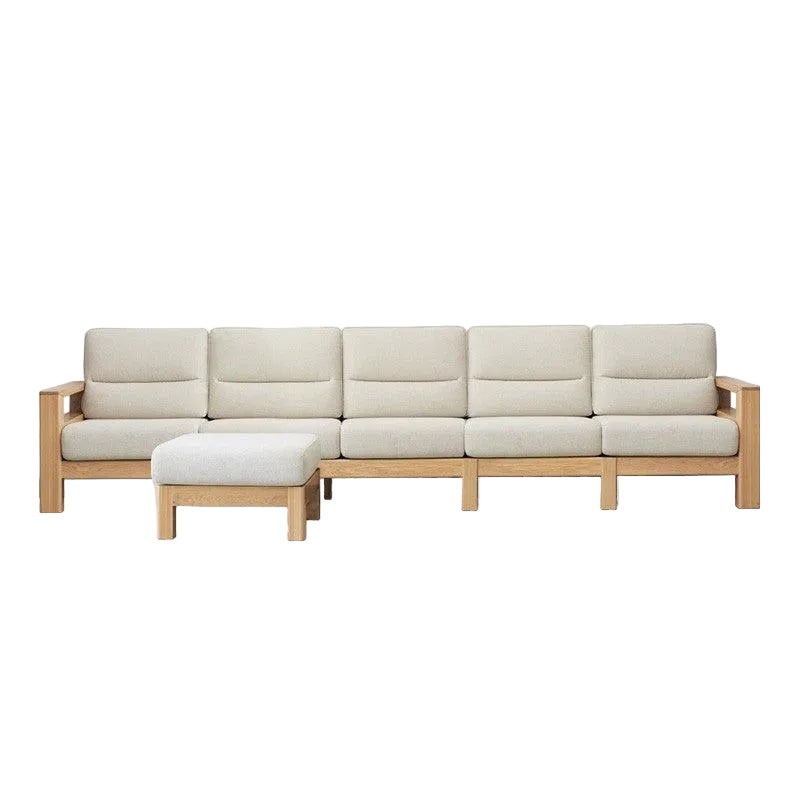 Ash, Black Walnut Solid Wood Oversized Sofa
