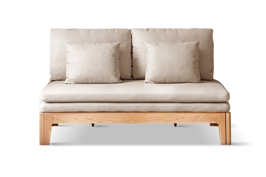 Sofa bed oak solid wood+