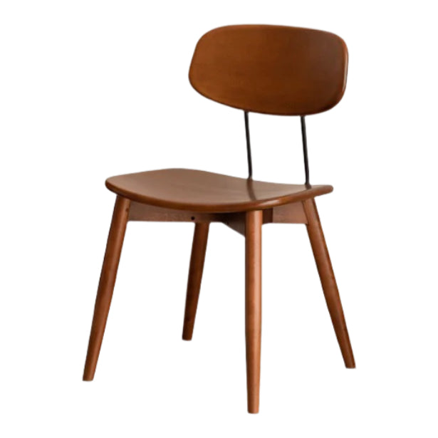 Set pcs 4 Beech, Cherry Solid Wood Medieval Style Soft Retro Dining Chair