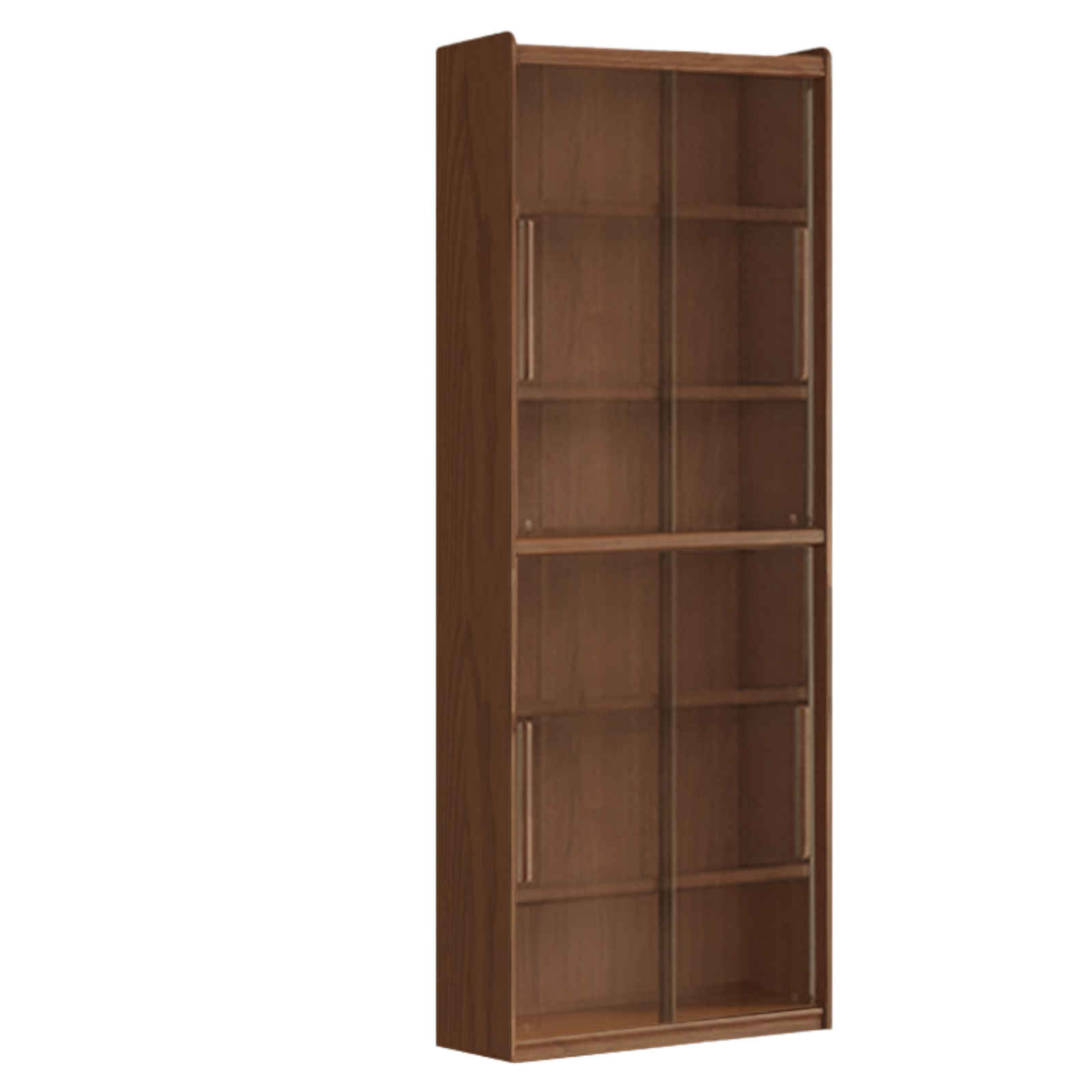 Black Walnut, Sandalwood, Oak, Ash Solid Wood Combination Bookcase with Floor Display and Luxury Storage
