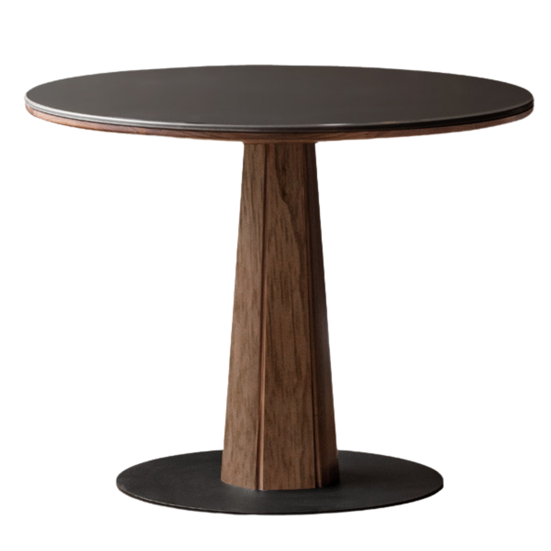 Black Walnut, Ash, Sandalwood Solid Wood Round Dining Table