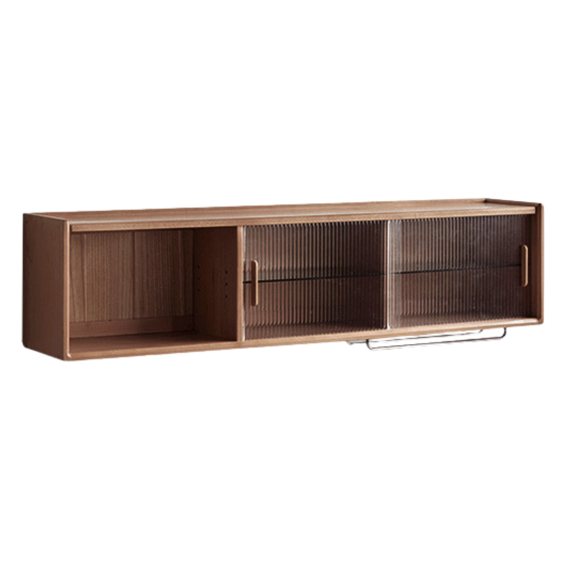 Oak Solid Wood, Solid Rubberwood Wall-Mounted Sideboard Cabinet Locker
