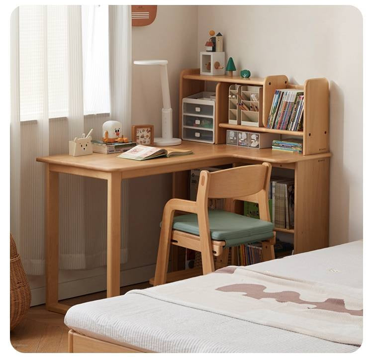 Beech Solid Wood Kids Corner Desk