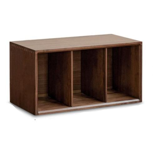 Black Walnut Solid Wood Free Combination Multifunctional Bookcase.