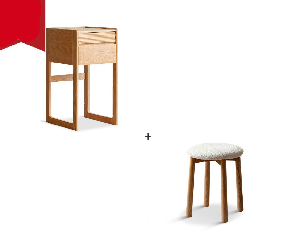 Oak Dressing Table Multifunctional Bedside Table"
