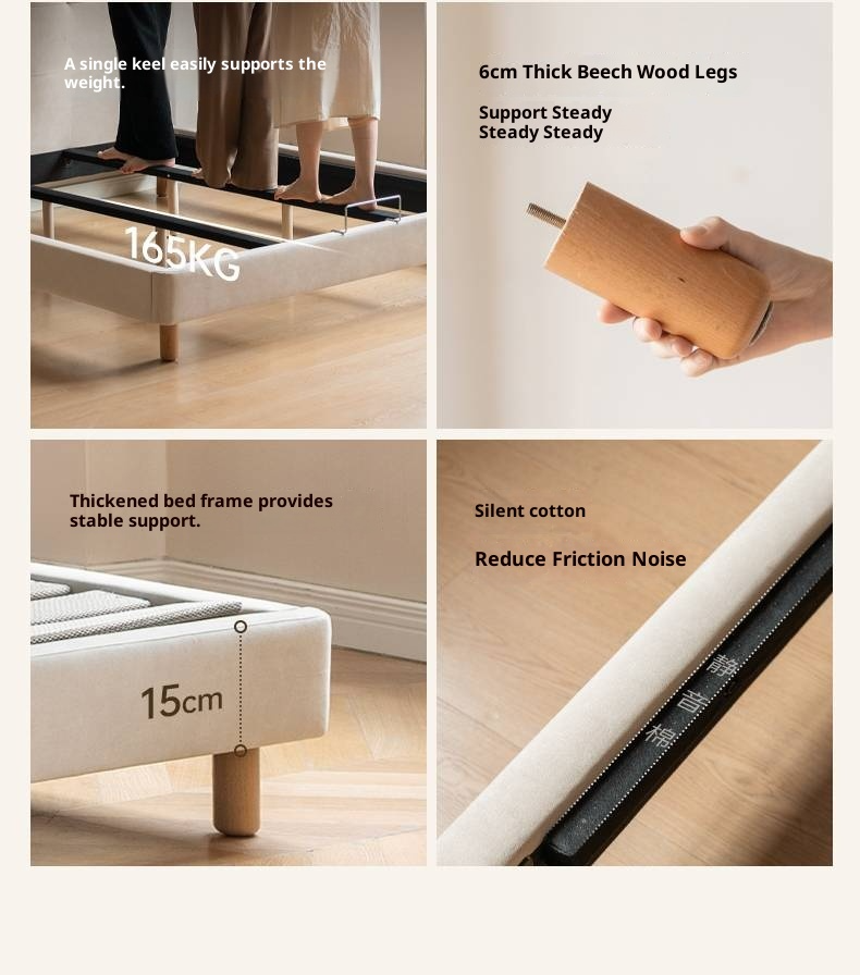 Fabric Cat Scratch Soft Backrest Bed