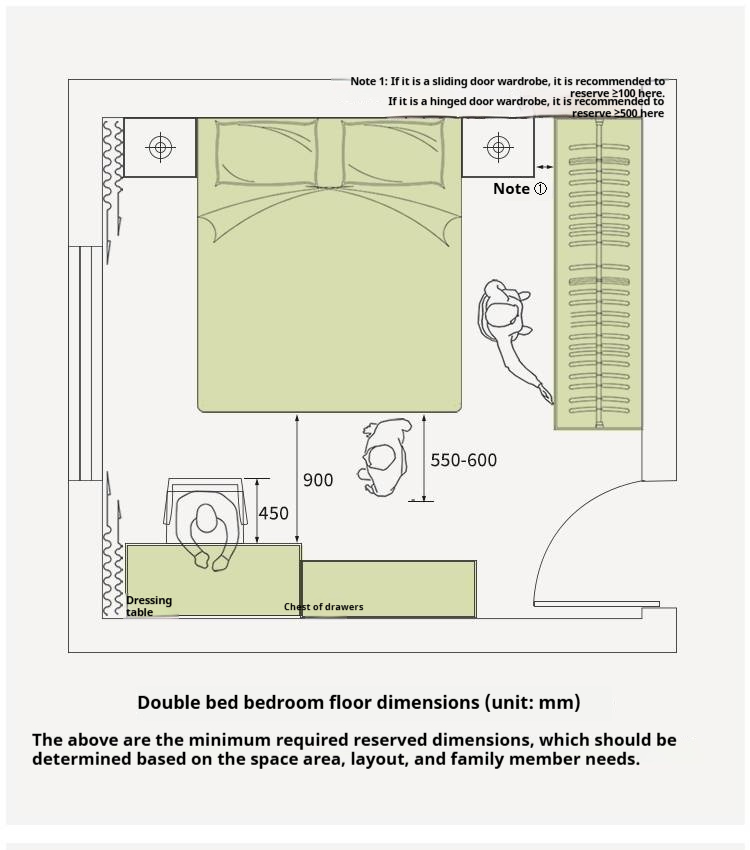 Cherry Solid Wood with Light Floating Bed Retro Simple