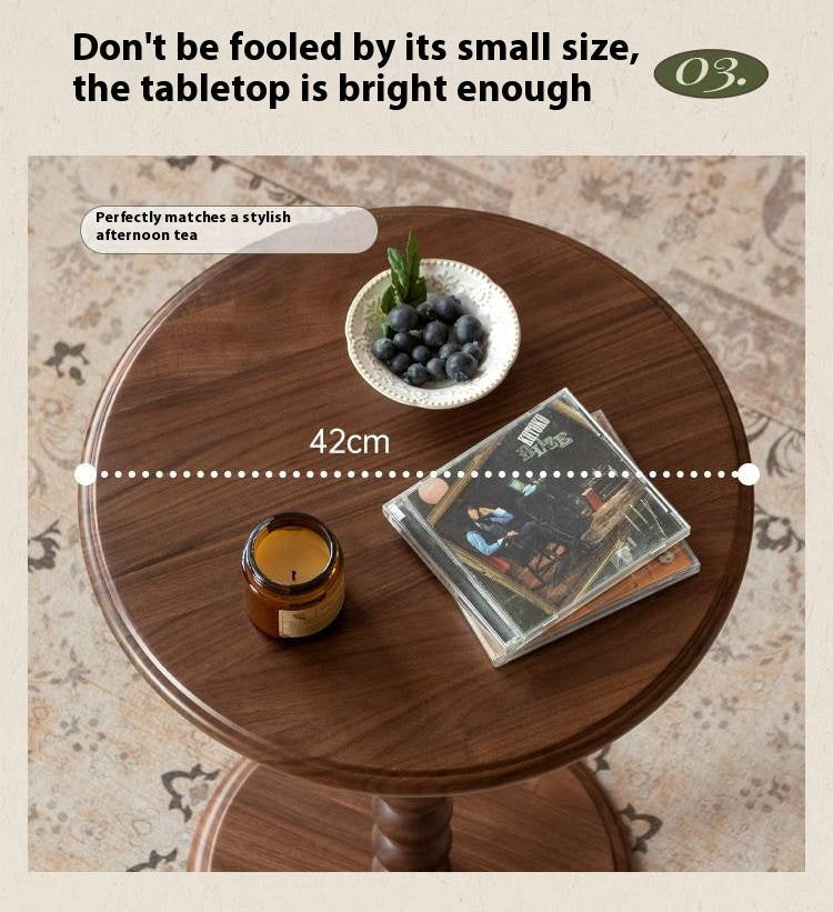 Black Walnut Solid Wood American Retro Style Side Table