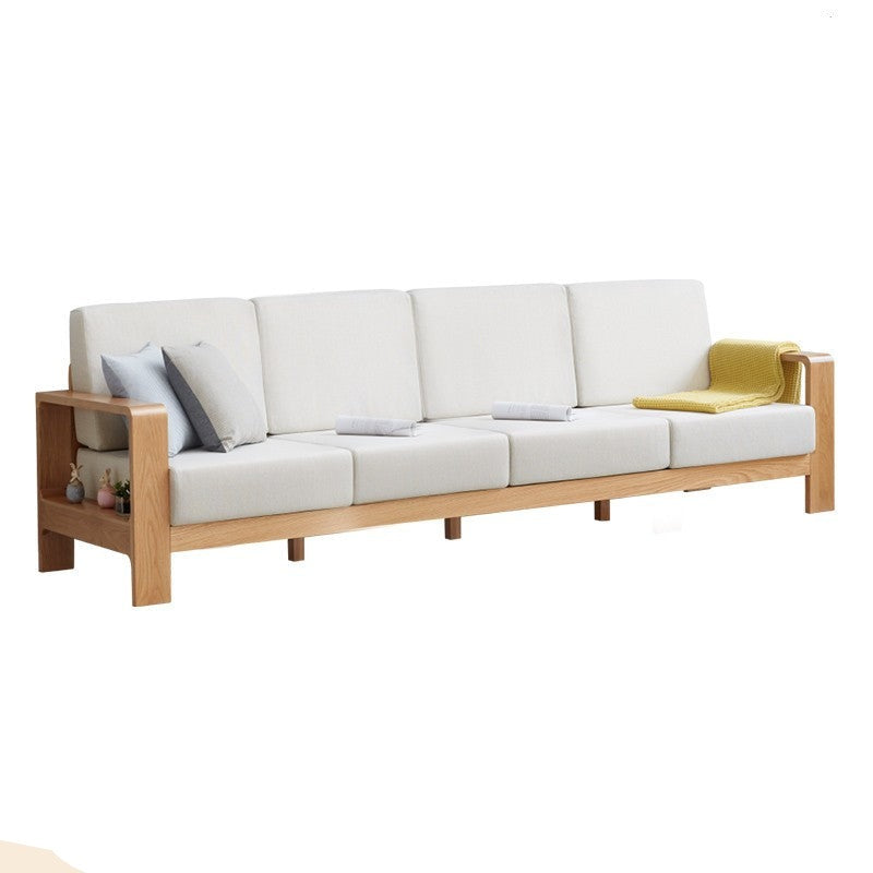 Oak, Poplar, Rubberwood, Beech Solid Wood Modern Fabric Sofa.