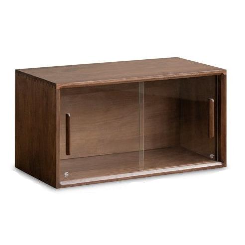 Black Walnut Solid Wood Free Combination Multifunctional Bookcase.