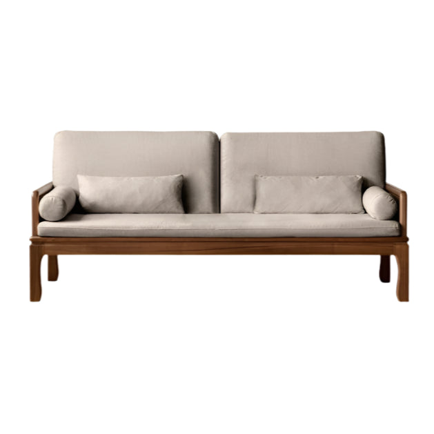 Black Walnut, Oak Solid Wood Dual Use Sofa,