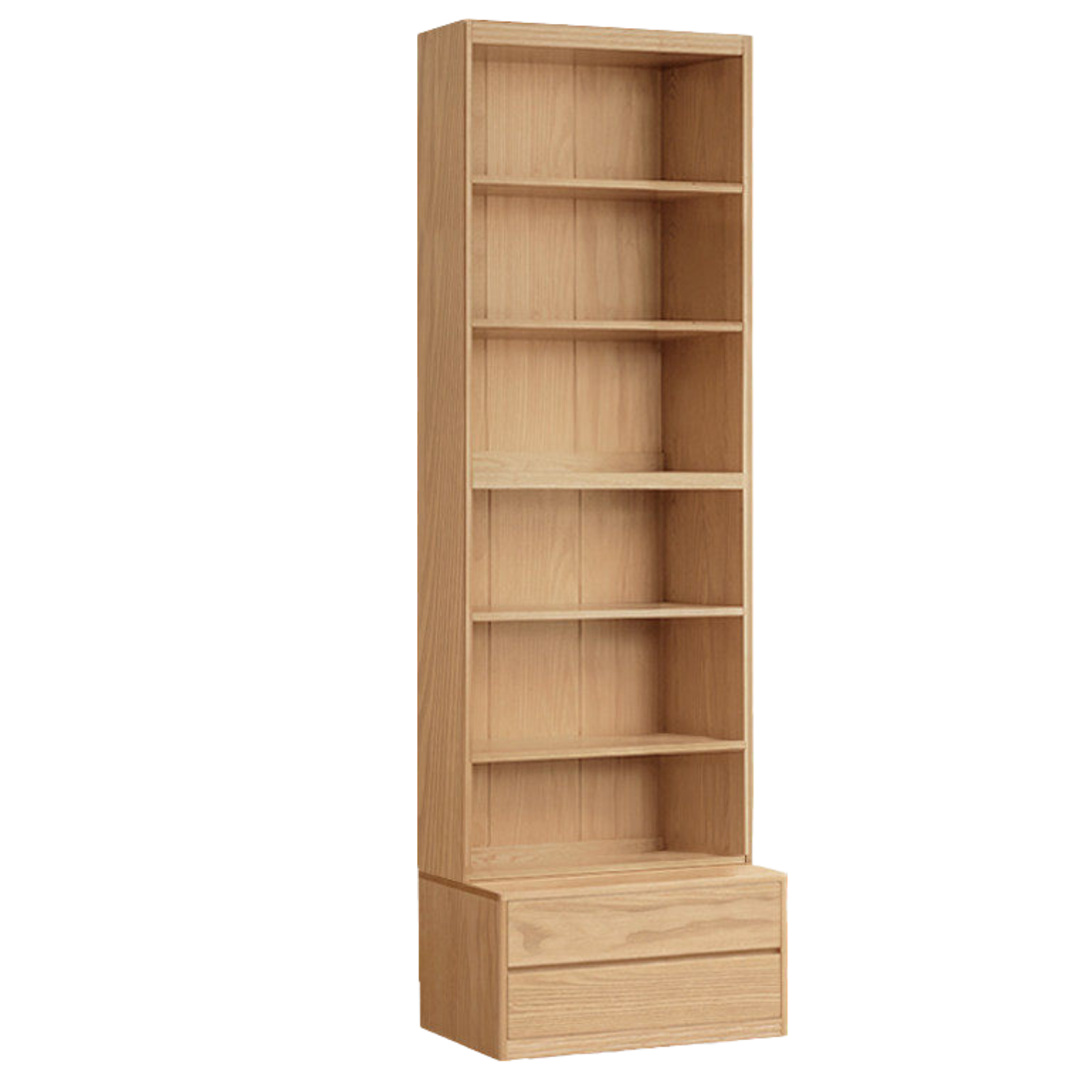 Ash, Oak Solid Wood Modern Combination Bookcase Integrated Card Seat
