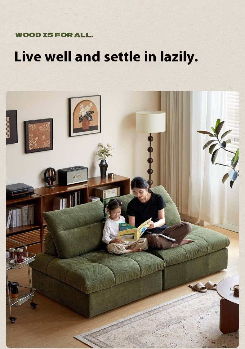 Modular Fabric Sofa – Modern Casual Free Combination Sofa Tofu Block Design