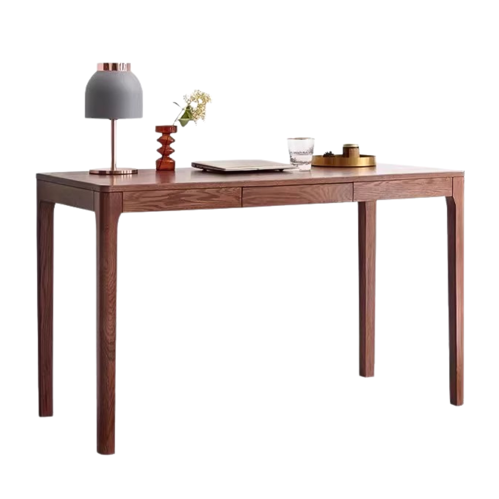 Oak, Beech Solid Wood Walnut Color Office Desk