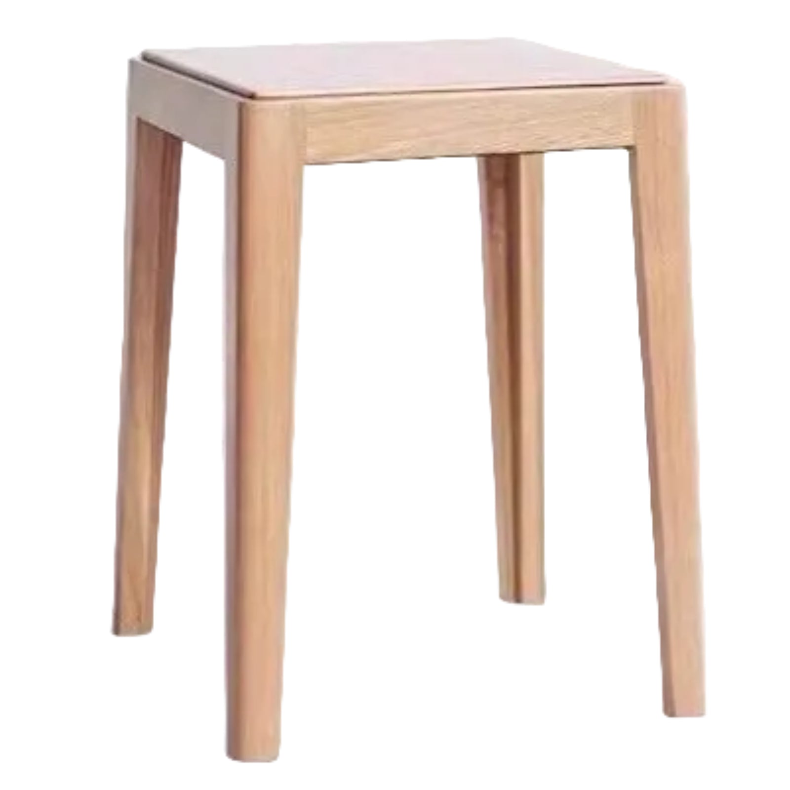 2pcs - Beech, Oak, Ash, Cherry Solid Wood, Solid RubberWood Foldable Nordic Square Stool