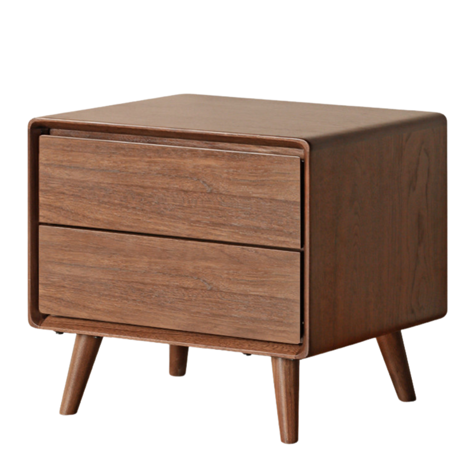 Black Walnut, Ash, Oak Solid Wood Classic Nightstand.