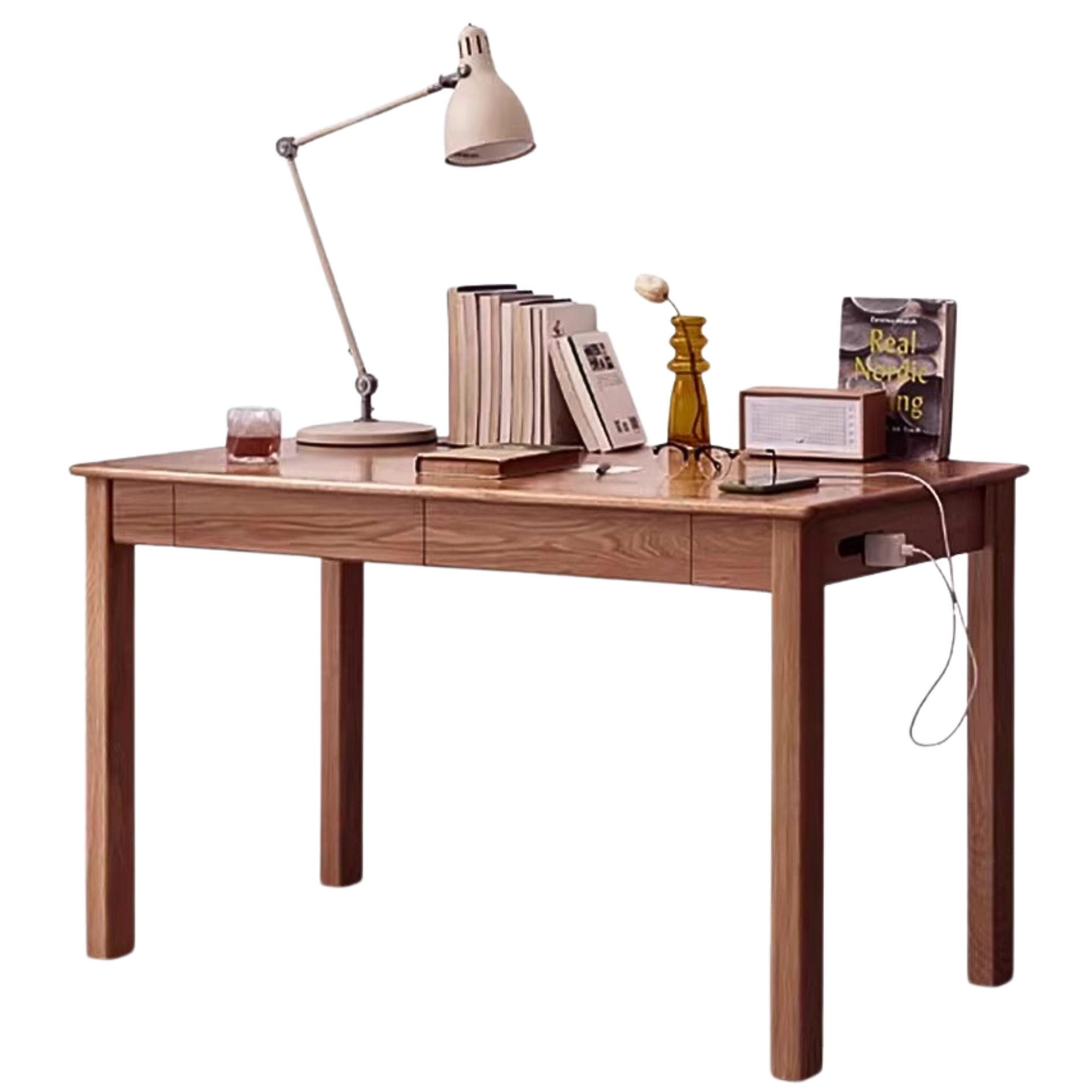 Black Walnut ,Oak, Ash, Sandalwood Solid Wood Office Desk