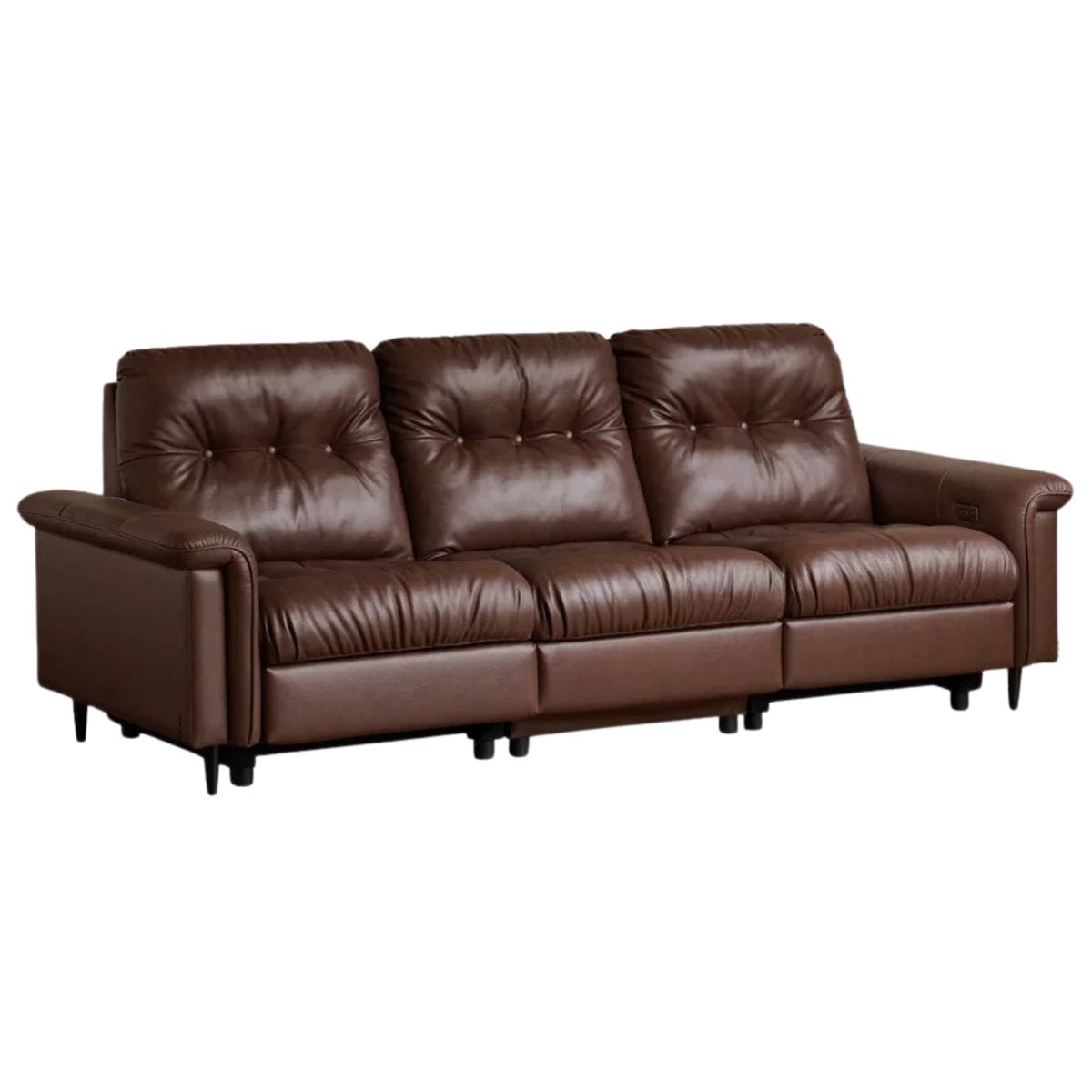 Genuine Leather Zero-Wall Power Recliner Sofa
