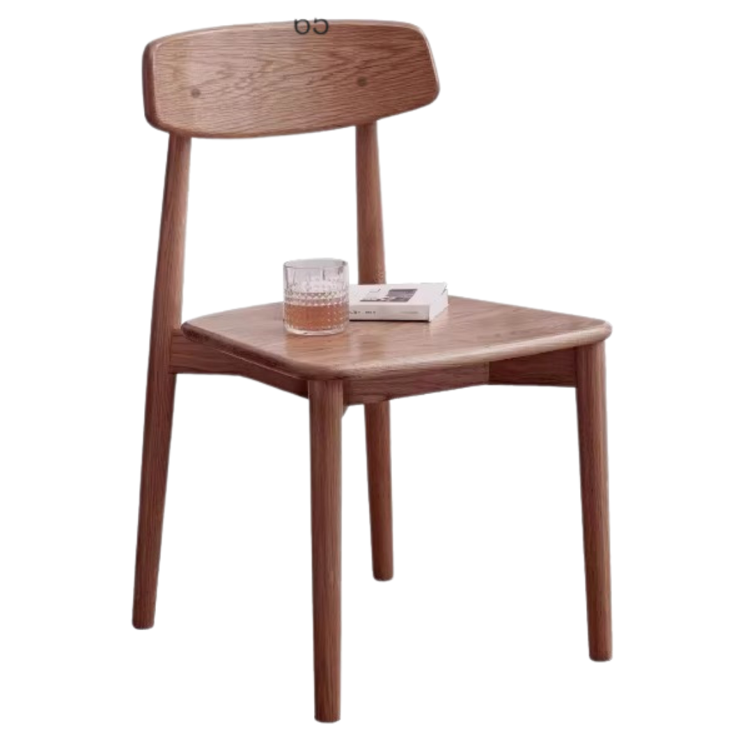 Black Walnut, Ash, Oak, Sandalwood Solid Wood, Solid Rubberwood - Chair 4 pcs set