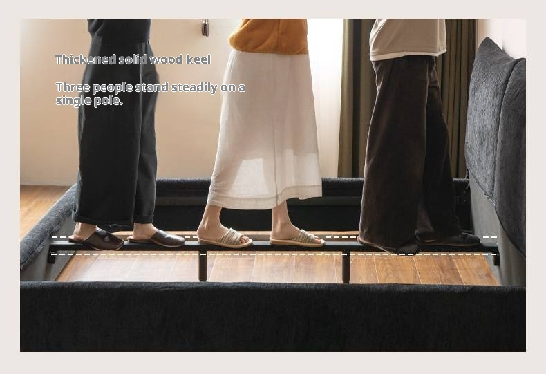 Fabric Chenille Soft Bed Italian Style