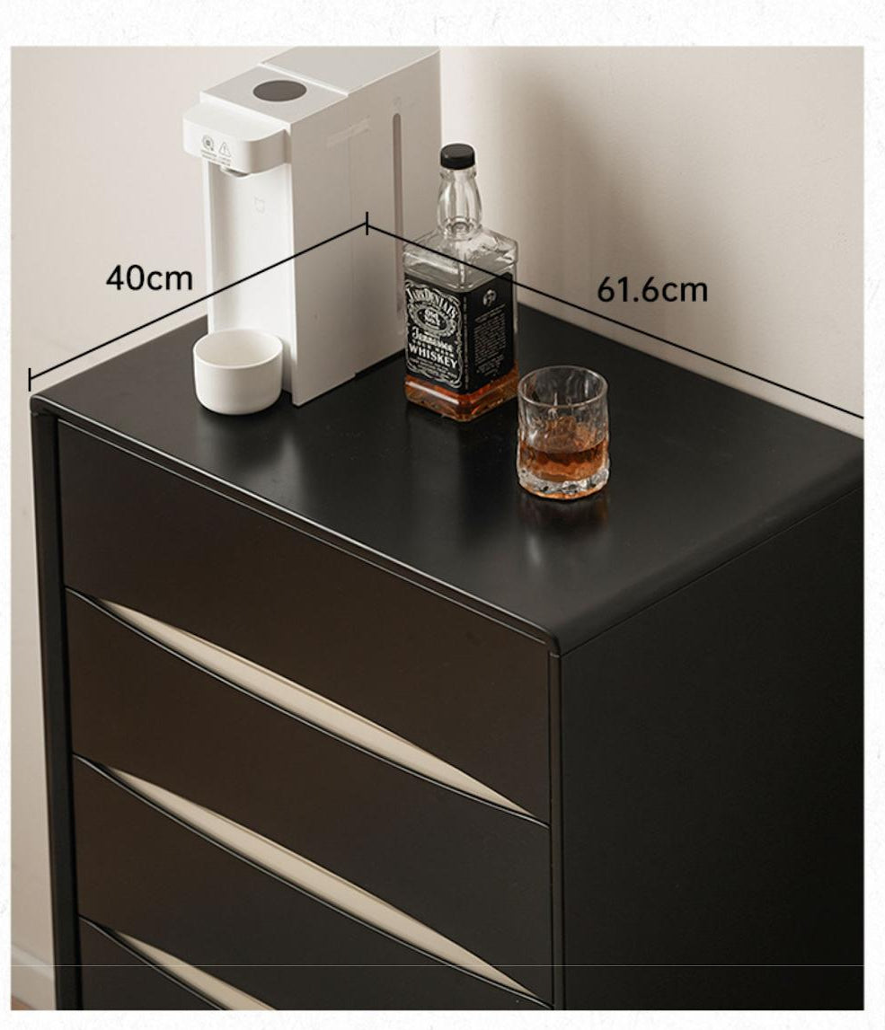 Solid Rubberwood Modern Drawer Cabinet.