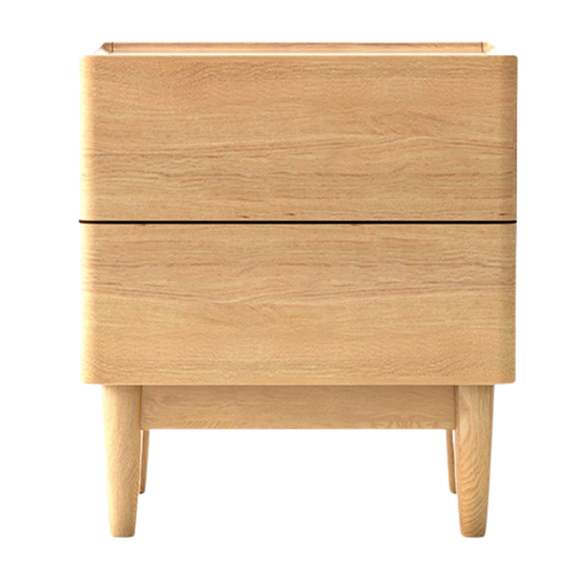 Ash, Oak, White Ash, White Oak, Sandalwood Solid Wood White Wax Small Nightstand
