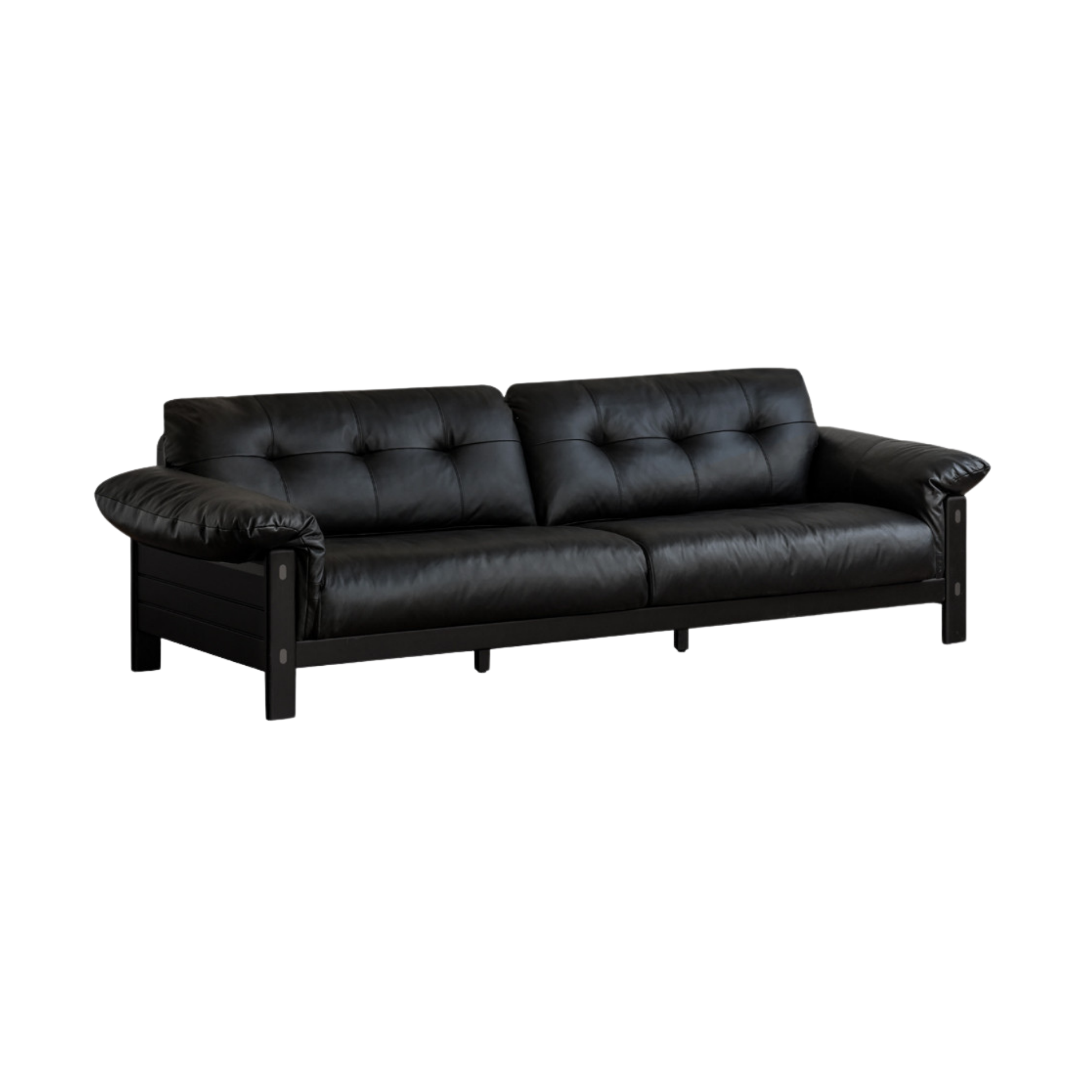 Ash Solid Wood Fabric, Leather Sofa