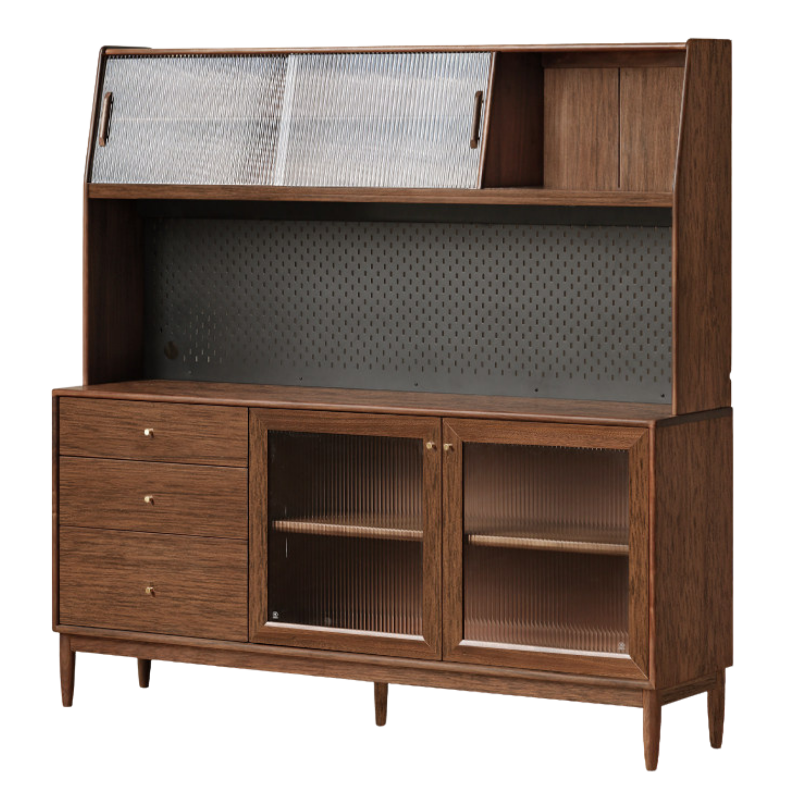 Black Walnut , South American Walnut, Catalpa Solid Wood Sideboard, Buffet Cabinet