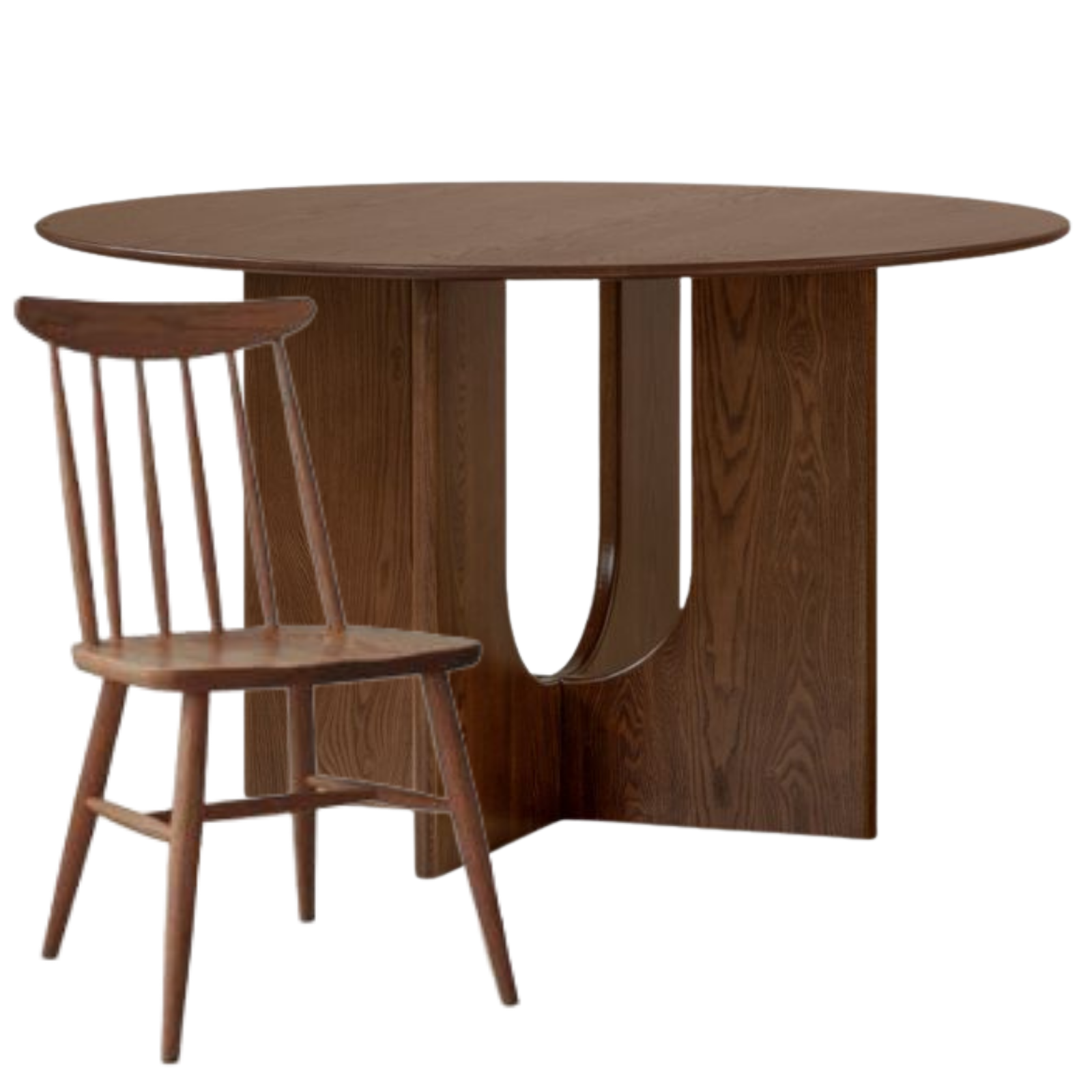 Ash Solid Wood Round Dining Table
