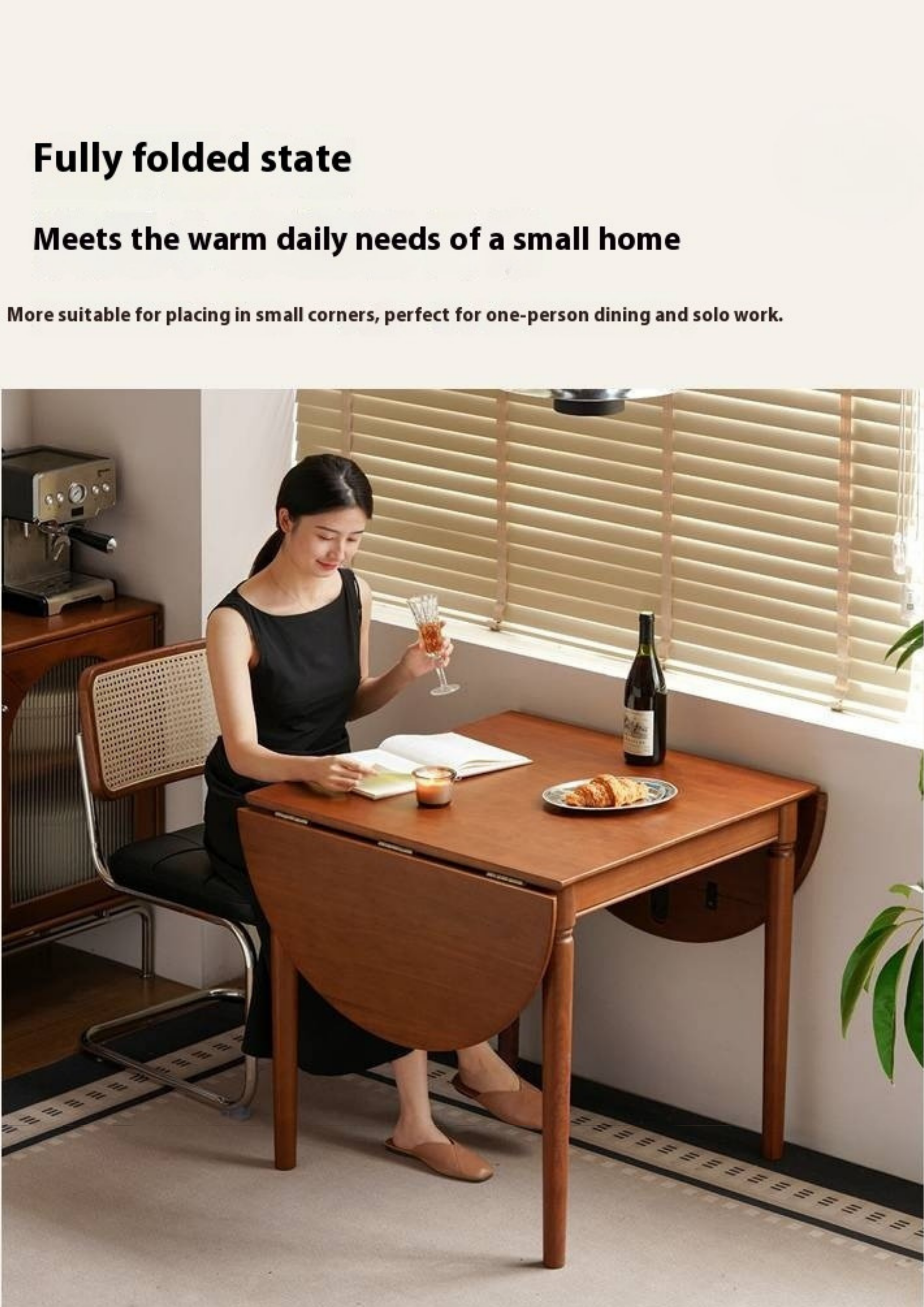 Tulipwood Solid Tulipwood Retro Dining Table